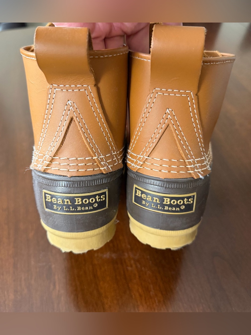 L.L.Bean Duck Bean Boots US Size 7 M, 6”Height Waterproof Leather Rubber - NEW - Picture 3 of 8